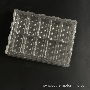 clamshell vacuum forming PET blister packaging tray